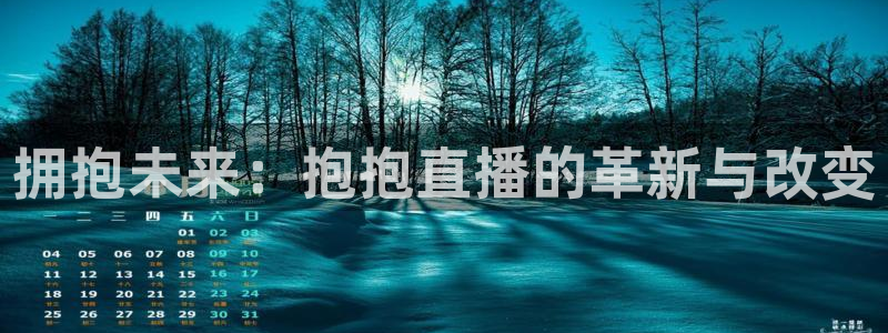 足球比赛直播小九：拥抱未来：抱抱直播的革新与改变